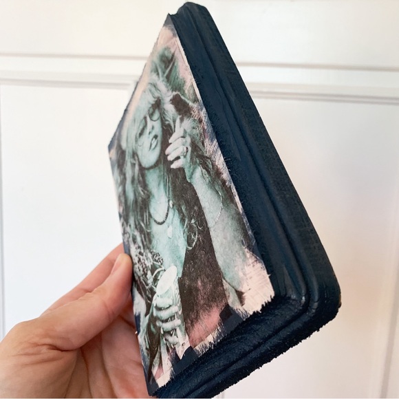 Mixed Media Stevie Nicks Wood Plaque Artwork - Picture 4 of 5